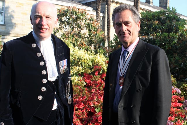 High Sheriff of Sussex Andrew Bliss and Vice Lord Lieutenant Sir Richard Kleinwort
