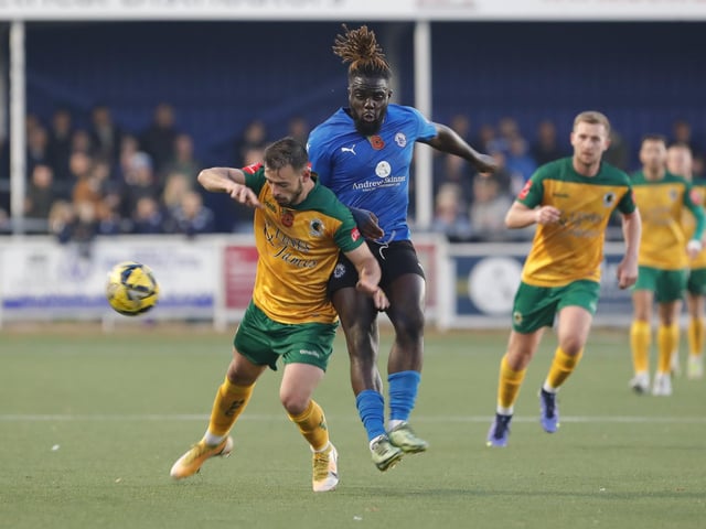 Action from Horsham's entertaining - but ultimately disappointing - 5-3 defeat at Billericay Town in the Isthmian Premier