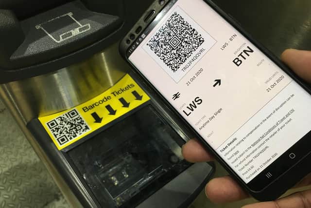 E-ticket and barcode reader