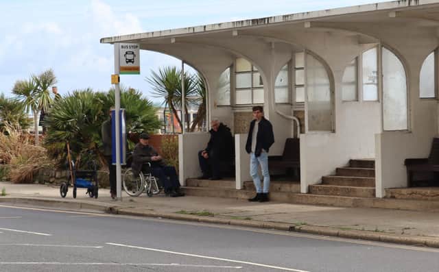 Filming on St Leonards seafront on October 6 2022. Picture: Kevin Boorman