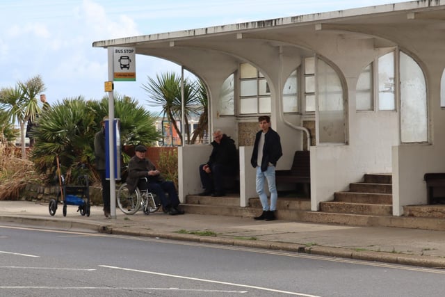 Filming on St Leonards seafront on October 6 2022. Picture: Kevin Boorman