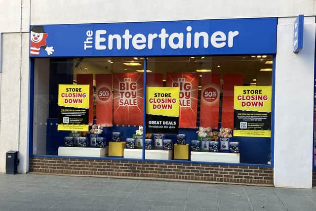 The Entertainer toy store in Horsham is to close down after years in the town. Photo: Sarah Page