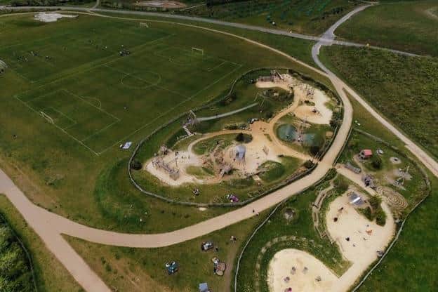 Centenary Park in Peacehaven has two separate play areas for toddlers and older children, a large open field area, football pitches and skate park. There's a café next door serving hot food and drinks with plenty of options for children.