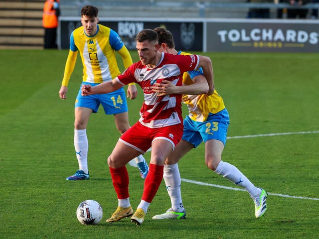 Action from Eastbourne Borough's 2-2 draw at Torquay United in National League South