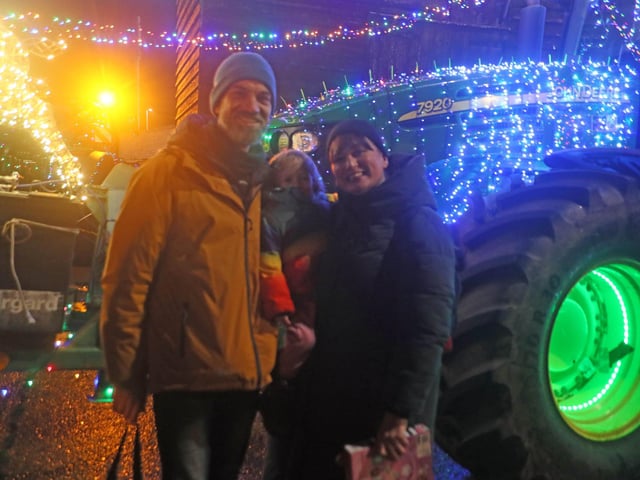 The Christmas Tractor Run 2024 leaving Hastings Old Town on December 21. Photo by Roberts Photographic.