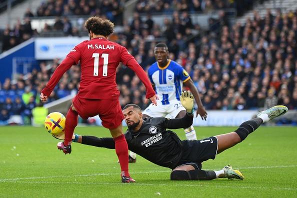 Brighton's No 1 and will need to be on his toes against Jamie Vardy