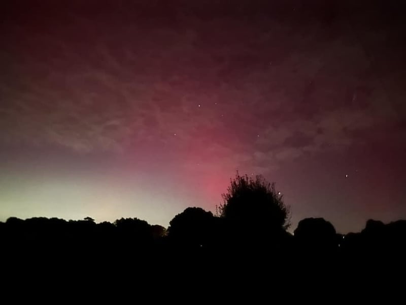 The Northern Lights captured in Horsham District