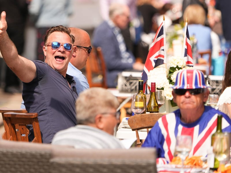 Coronation street party in High Street, Tarring