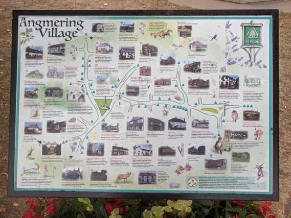 Angmering village history sign
