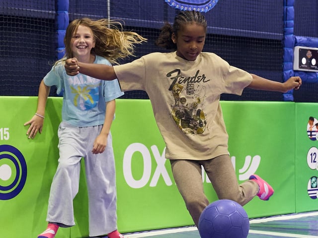 A new indoor activity park has officially opened in Crawley, bringing more than 40 trampolines, interactive games and a range of family attractions to the town.