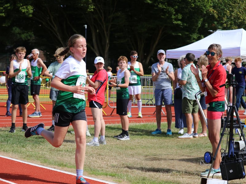 The opening of the new athletics track at Chichester College
