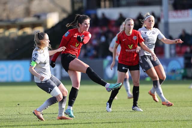 Lewes go two up through Grace Riglar | Picture: James Boyes