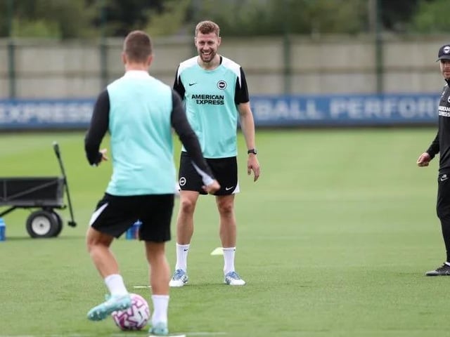 Brighton's Adam Webster looks fresh