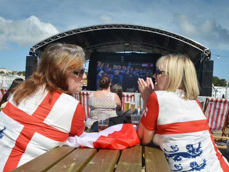 Piertown Hastings' big screen event England V Australia on August 16 2023.