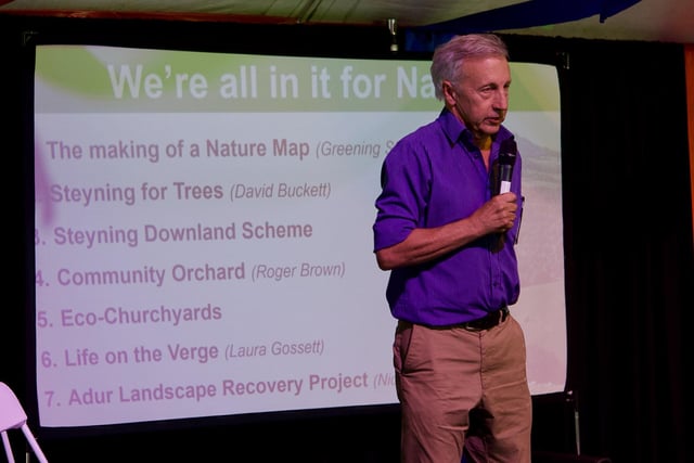 The final session in the Big Top tent, We’re All in it for Nature, brought together seven local organisations and projects