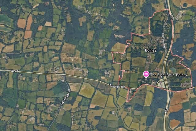 West Sussex Fire & Rescue Service were called to reports of a road traffic collision on the A272 near Bolney. Picture courtesy of Google