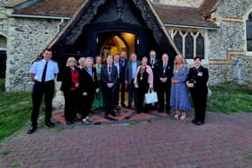 From left: ESFRS station manager Tom Glandfield; The  Mayor of Brighton’s Consort; The Mayor of Eastbourne, councillor Margaret Bannister; The Mayor of Telscombe, councillor Cathy Gallagher; The Mayor of Uckfield, councillor Karen Bedwell; The Chair of East Sussex County Council, councillor Martin Kenward; Lewes MP James MacCleary; Vice-Chair of Rother District Council, councillor Jimmy Stanger; The Deputy Mayor of Peacehaven, councillor Wendy Veck; The Mayor of Seaford; The Deputy Mayor of Seaford, councillor Rod Buchanan; The Mayor of Brighton, councillor Theresa Fowler; and Sussex Police, chief inspector, Kara Tombling. All photos by Seaford Town Council