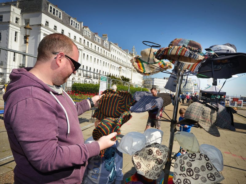 Easter Market on the seafront in Eastbourne on April 17 2025.