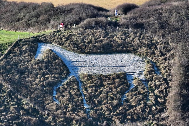 East Sussex village landmark blanketed by ice as temperatures plummet