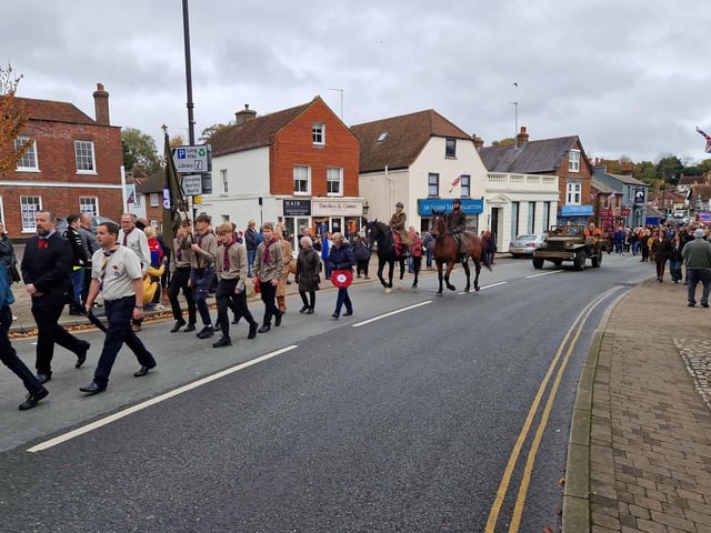 The Storrington Remembrance Parade on Sunday, November 12