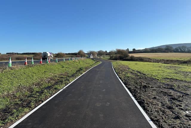 Cycle path between Lewes and Polegate opens soon as part of £75 million project (photo from National Highways)