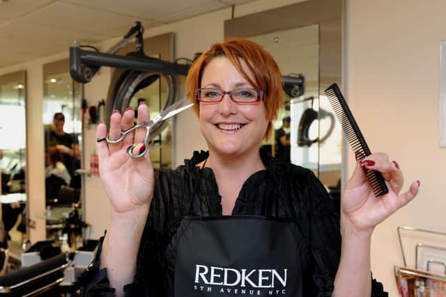 Carol Brown when she opened Serenity Hair in Rustington in 2011