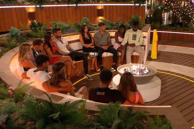 The end of Tuesday's show saw the islanders gathered round the fire pit for another dumping, Luca was heard muttering to Gemma: "Let's just hope this text does us both a favour.”