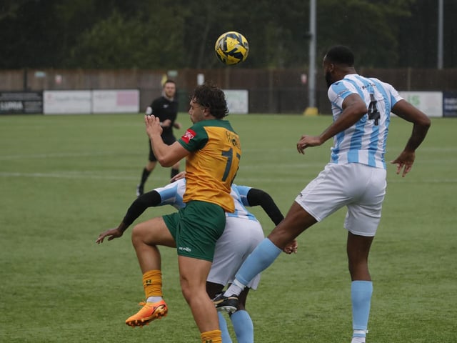 Action from Horsham's pre-season victory over National League South outfit Maidstone United