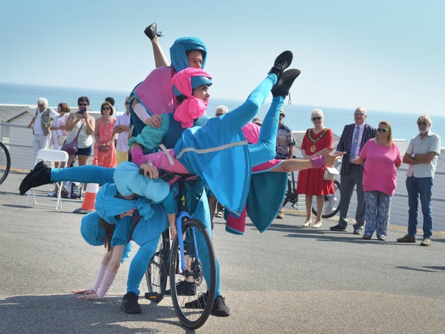 Sussex Blazing Saddles perform in Bexhill on Sunday September 10 2023.