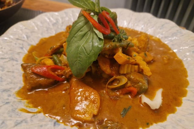 Prancer's Prawn Red Curry at Giggling Squid