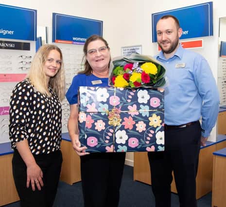 (L-R): Steph Hill, Area Manager, Susan Wickens, Peacehaven Branch Manager and Alex Newell, Peacehaven Assistant Branch Manager.