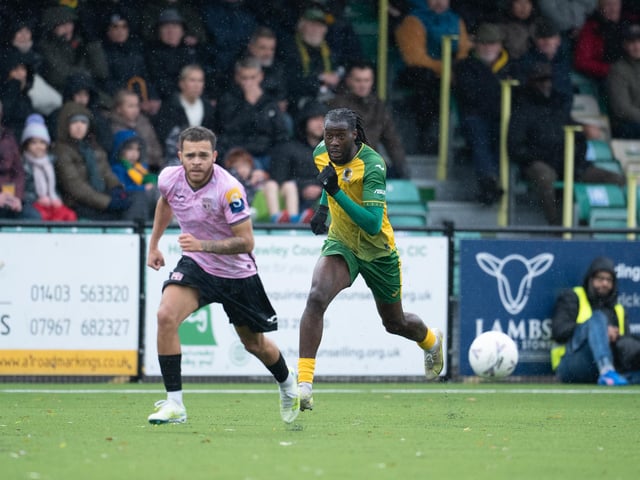 Horsham FC edged out Walton & Hersham 1-0 on a wet and windy afternoon at the Fusion Aviation Community Stadium