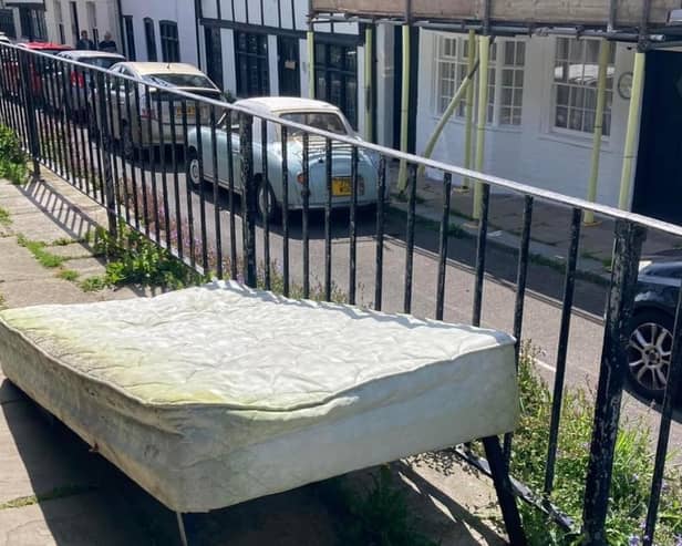 Fly-tipping in Hastings Old Town