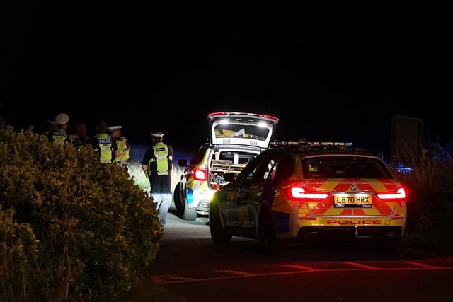 A cliffside road in Eastbourne was closed for hours following a serious car crash.