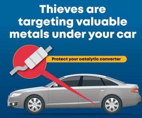 A fresh alert has gone out from Horsham police over the theft of valuable car parts