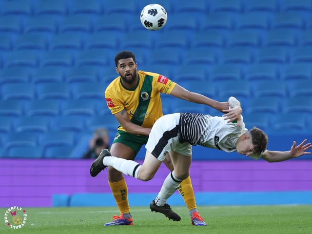 James Hammond’s majestic 95th minute free-kick clinched Horsham FC’s first league and Sussex Transport Senior Cup double in the club’s history.