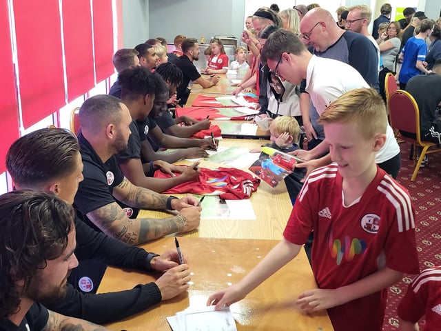 Crawley Town signing session