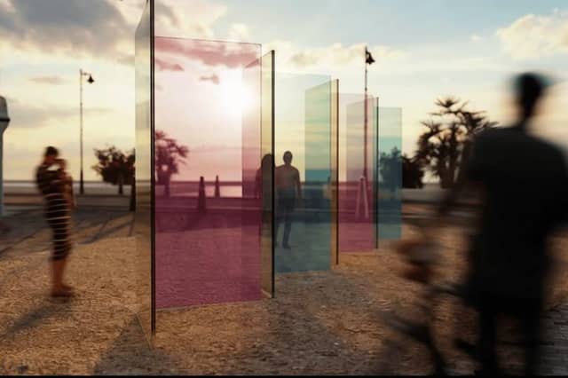 An artist's impression of the new work in Eastbourne