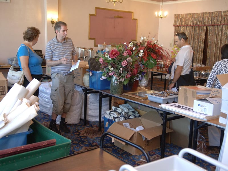 People viewing the items up for auction at The Beach Hotel in Worthing in September 2011
