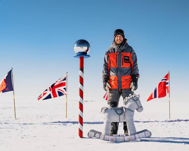Josh Braid, 39, from Hurstpierpoint, spent December at the South Pole