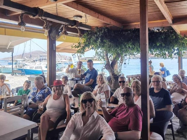 Debbie Jane, from Chichester, watched the World Cup final whilst abroad in Greece