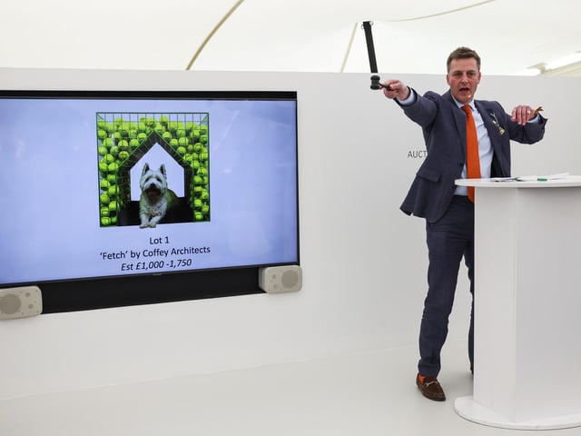 The Barkitecture entries were auctioned off for Goodwoof's charity partner Pets As Therapy. Photo: Kieran Cleeves, PA