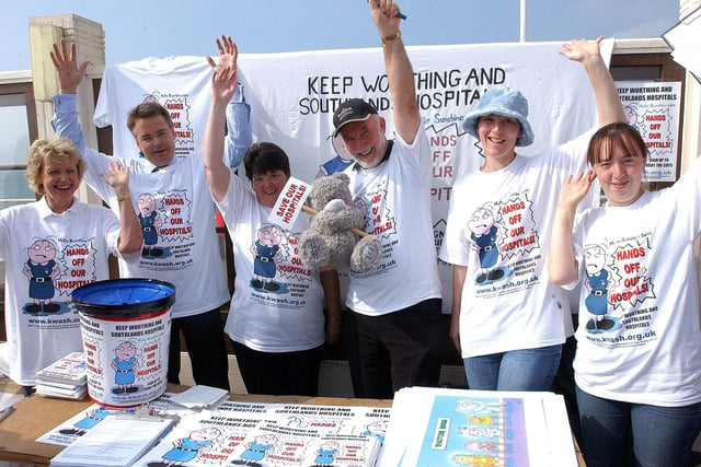 T-shirts on sale for the KWASH campaign to keep Worthing and Southlands Hospitals