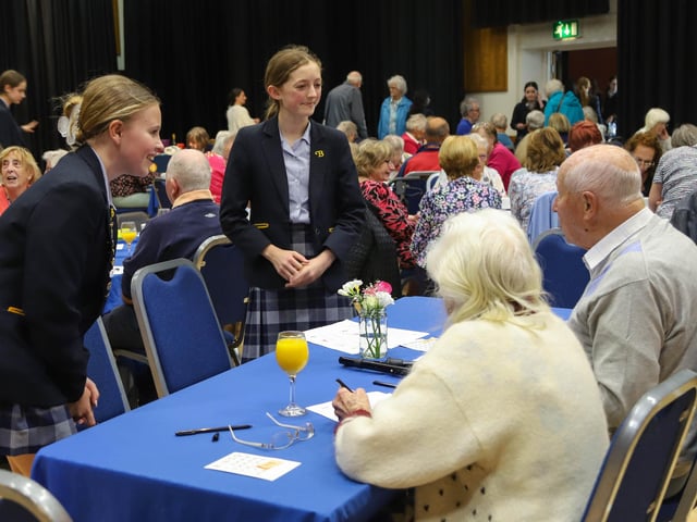 More than 120 senior citizens were treated to a summer tea party at Burgess Hill Girls on Tuesday, July 4