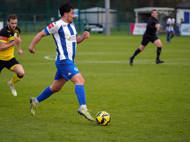 Match action from Saturday's drawn West Sussex derby between Haywards Heath Town and Chichester City in the Isthmian South East