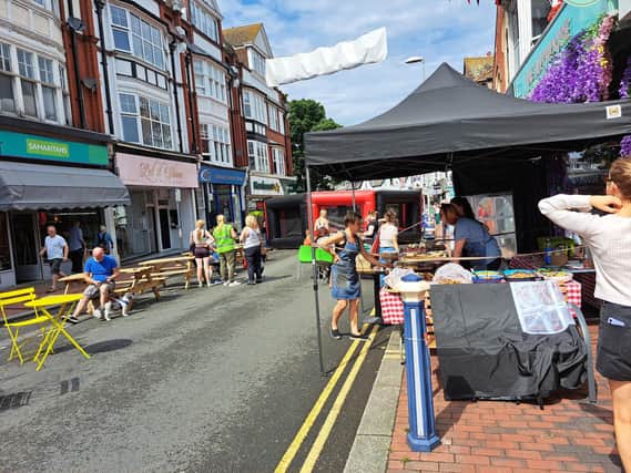 Hundreds of residents gathered in Eastbourne yesterday (Saturday, July 8) to enjoy the town’s second ever Food and Arts Festival. Picture: Sam Pole