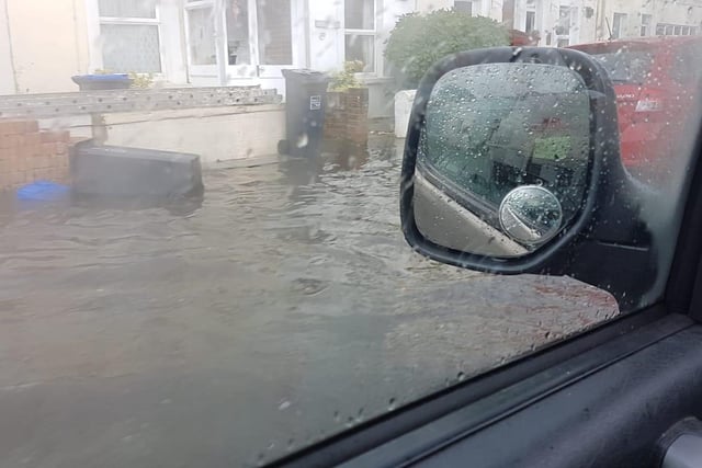 Flooding in Worthing. Picture sent in by Brian Jarvis