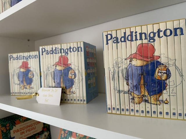 The bookshop has a health children's section.