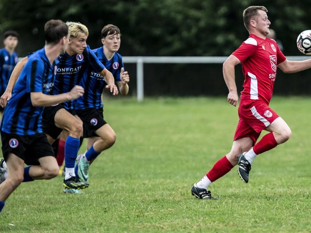 Seaford v Dorking Wanderers B in the SCFL Division 1