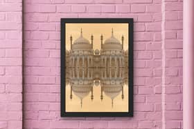 Artwork by Jared Orlin (iHeart Pop Art) of the Royal Pavilion in Brighton